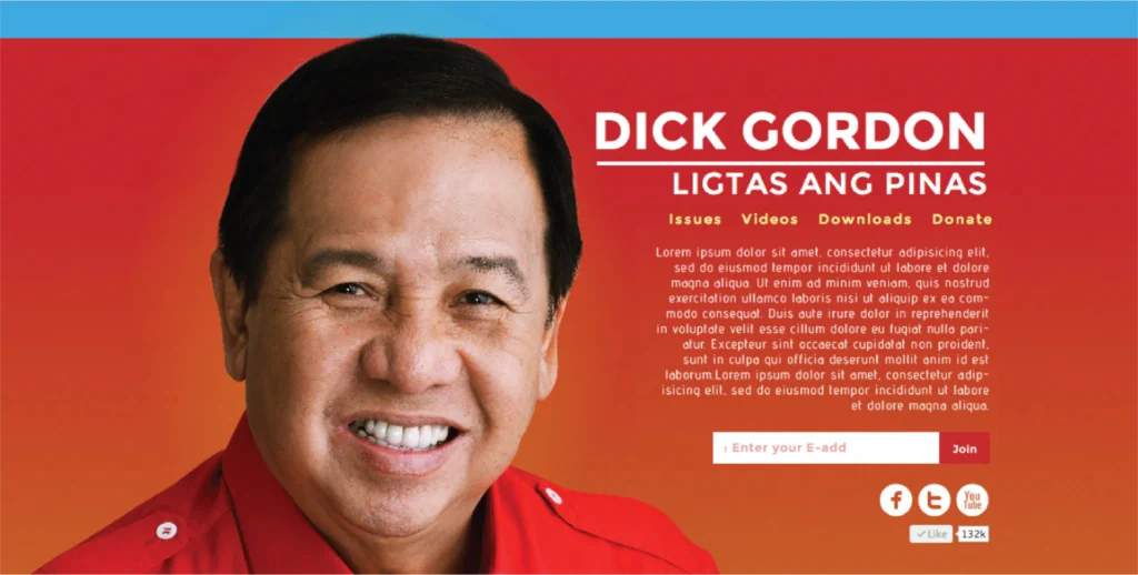 KNSP Design Studio - Dick Gordon Website Design